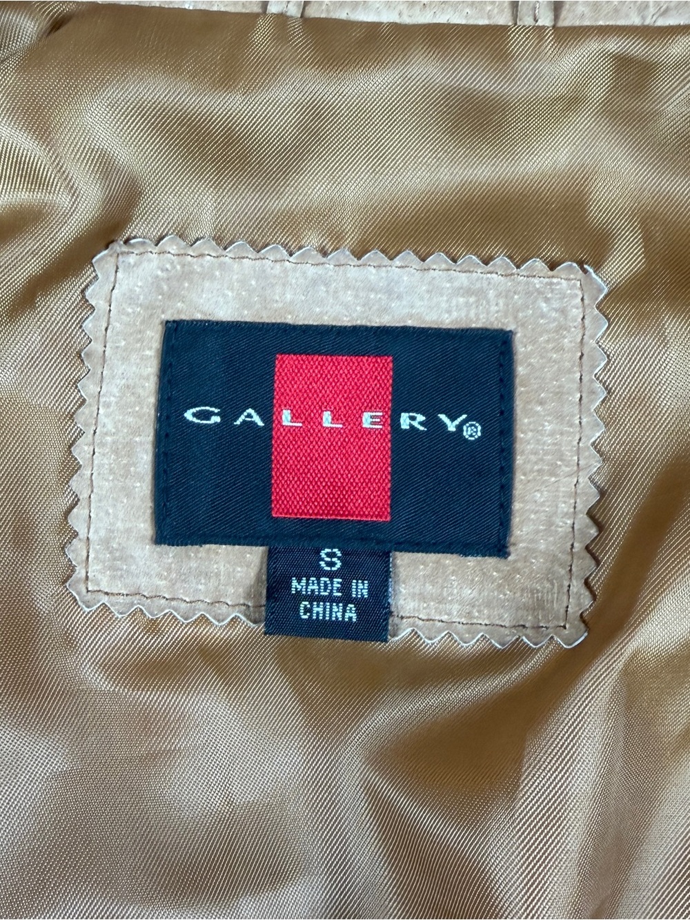 Vintage Gallery Tan Suede Leather Fringe Blazer Jacket Women’s Small Western Y2K - Picture 7 of 12